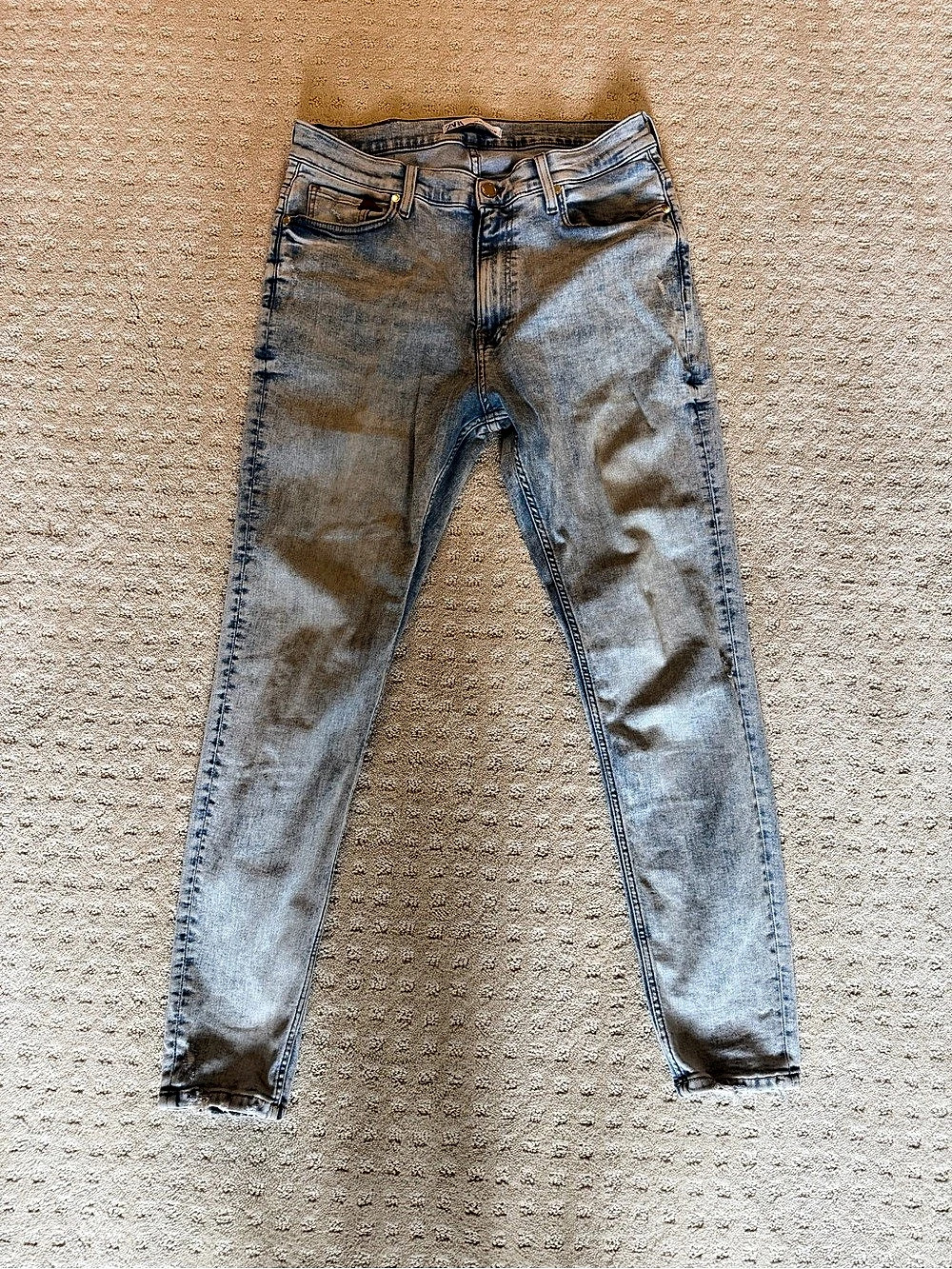 Zara Skinny Jeans in Blue Waist 34 Like New